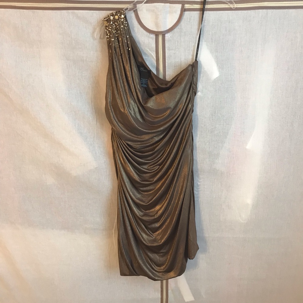 Cocktail Dress - Bronze, Size 10